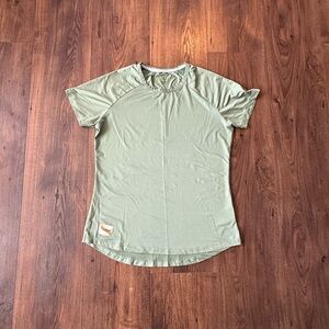 Tracksmith Women's Short Sleeve Running Shirt, Green Size Small Lightweight